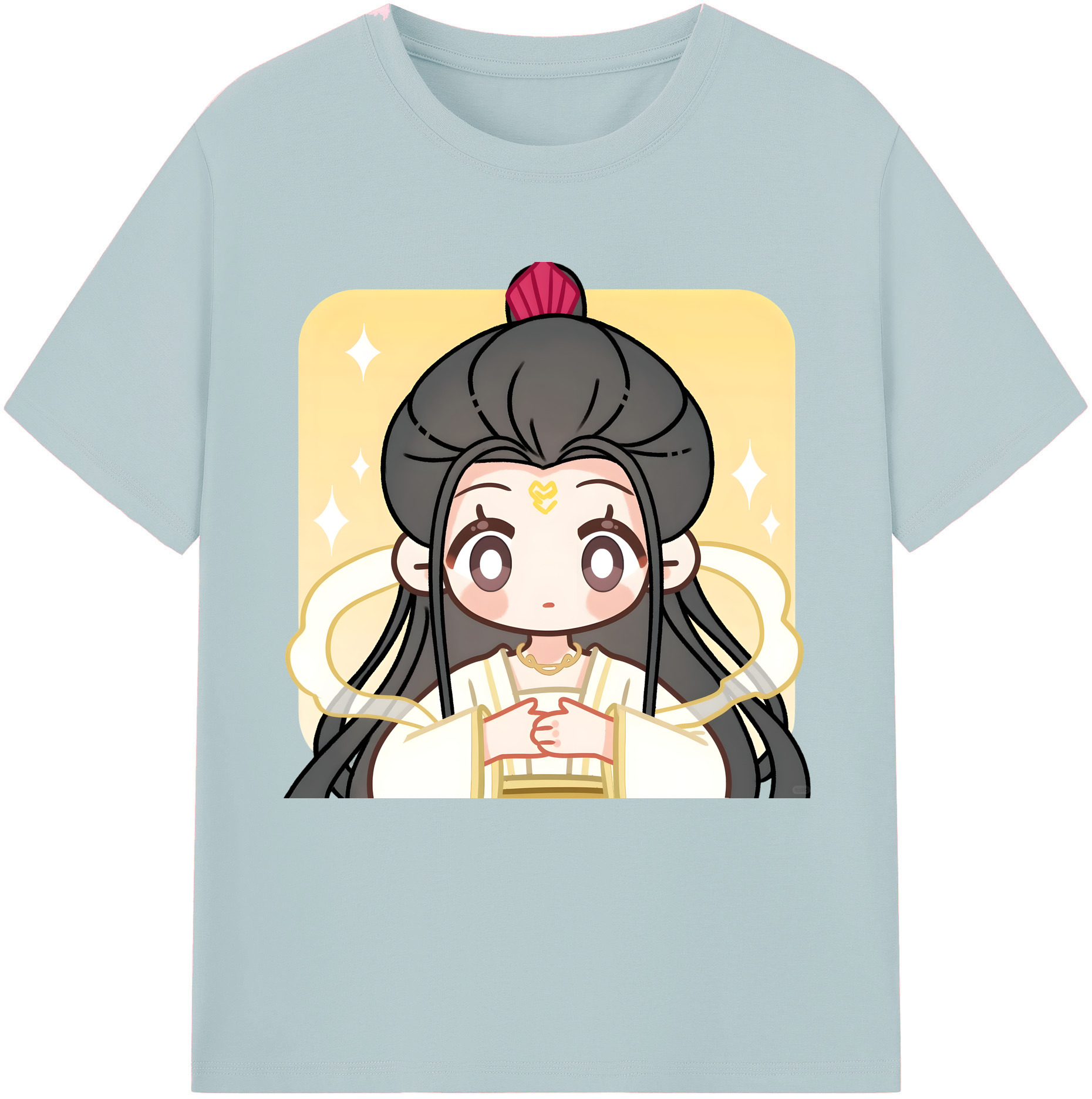 （画像用） Ne Zha 2 ナタ 魔童の大暴れ 綿100％半袖Tシャツ（フロントプリント）